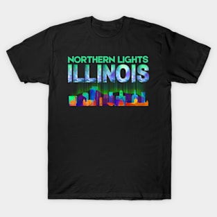 Northern lights Illinois, Aurora borealis, Solar storm 2024 T-Shirt